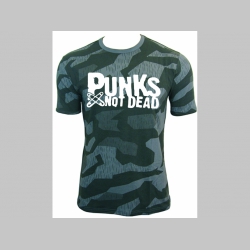 Punks not Dead nočný " ruský " maskáč - Nightcamo SPLINTER, pánske tričko 100%bavlna